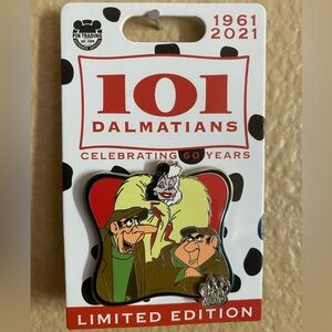 DisneyParks LE 101 Dalmatians 60th Anniversary Pin